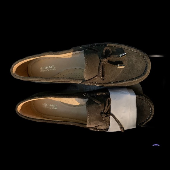 Michael Kors Grey Suede Loafers - Picture 3 of 3